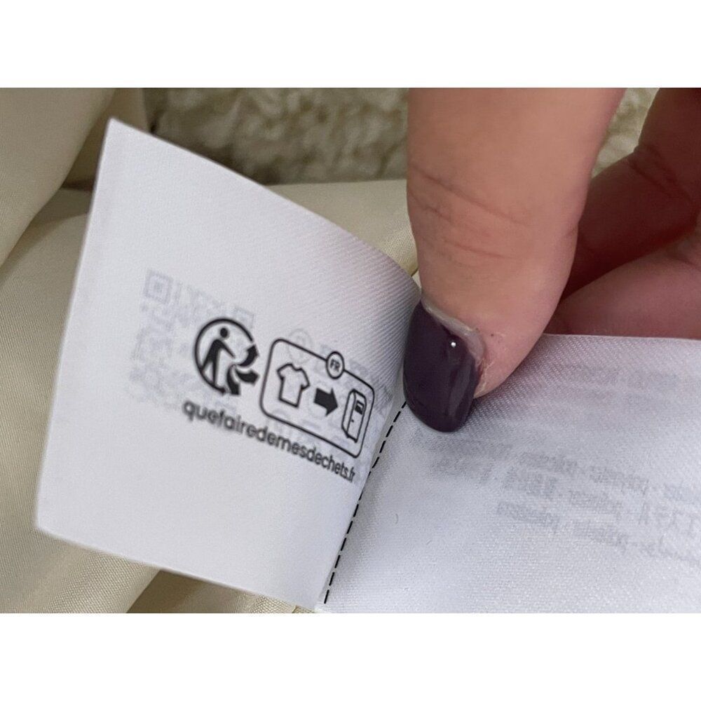 Zara Womens Faux Fur Coat Jacket XS Oyster White Teddy collared 4391/855 NWT - Picture 13 of 16